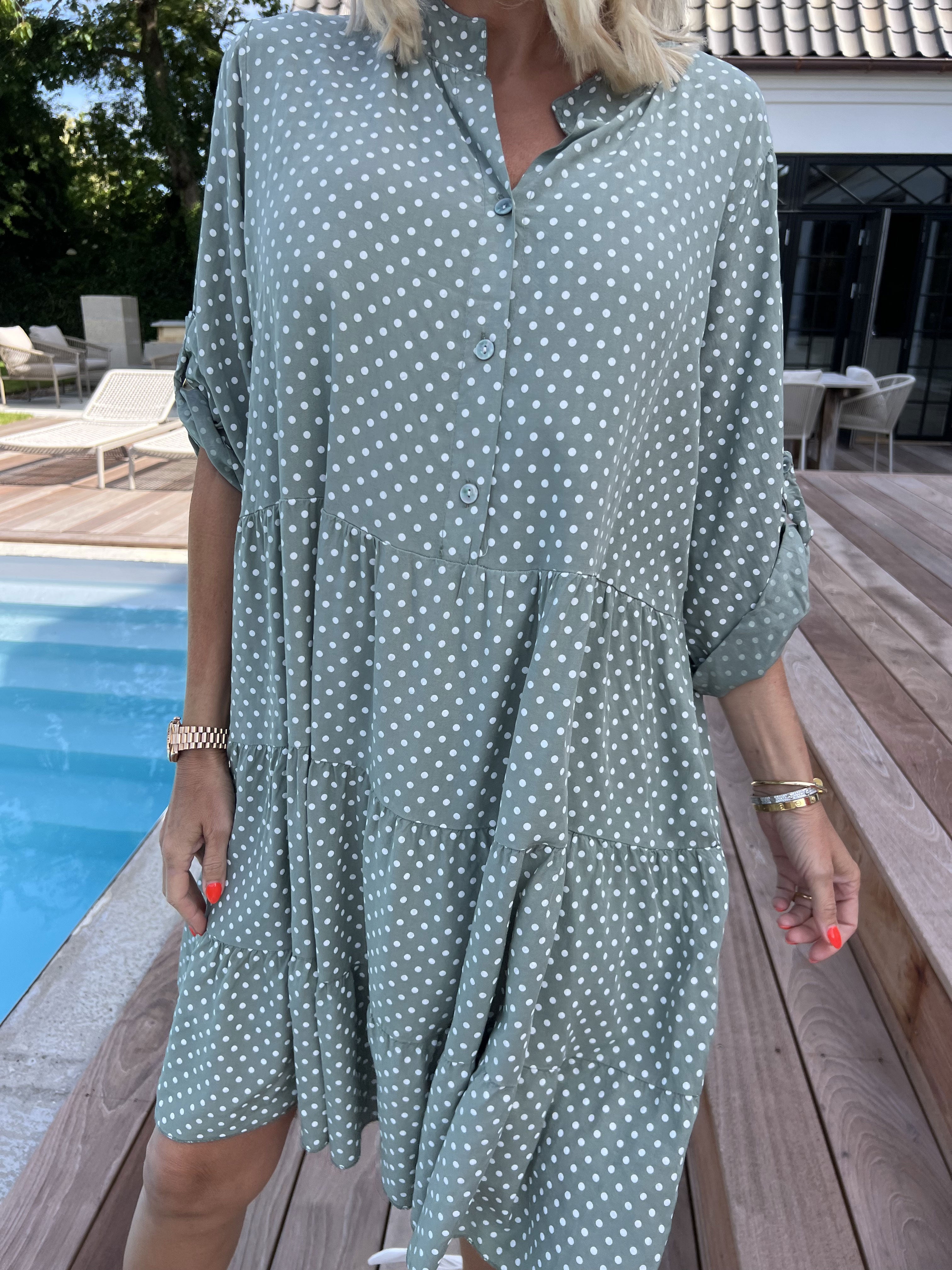 Dotti Short - Kort kjole med lag på lag look i viskose